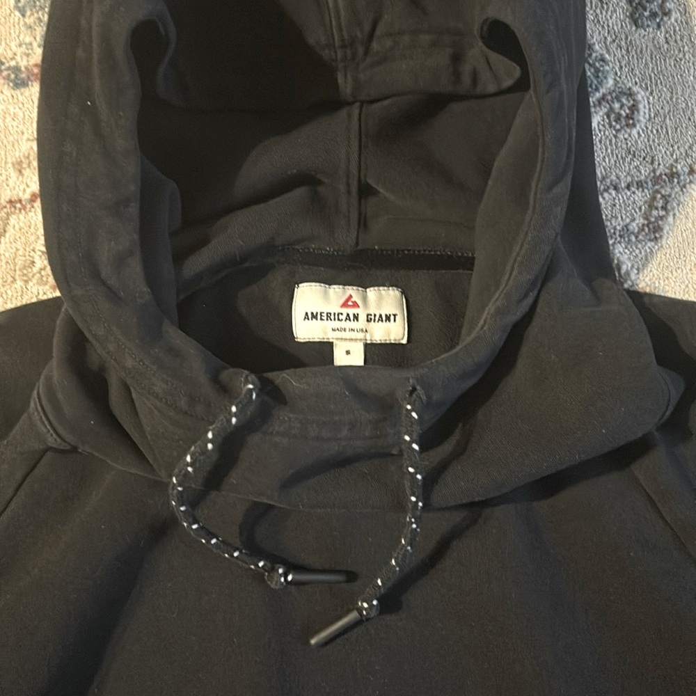 American giant made in the USA size small hooded sweatshirt dress with pockets